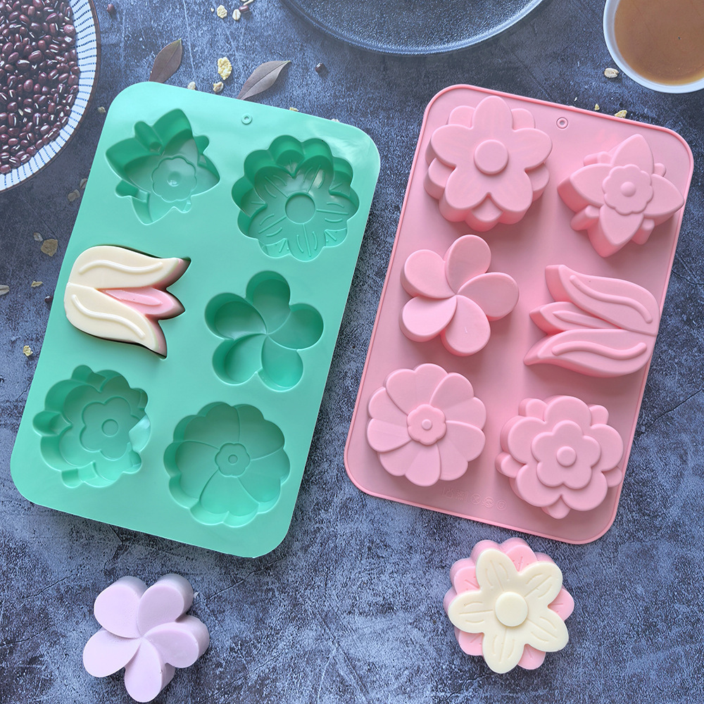 Candle Making Class - kinds Flower Silicone Molds Different Flower-shaped