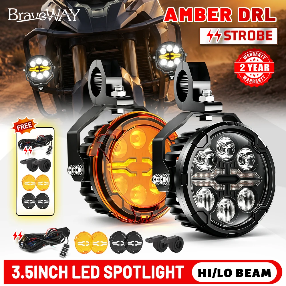Candle X - HAOLIDE 3.5 Inch Motorcycle LED Auxiliary