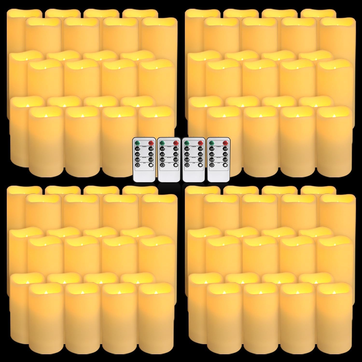 Candle X - Set of 96 Waterproof Outdoor Flameless