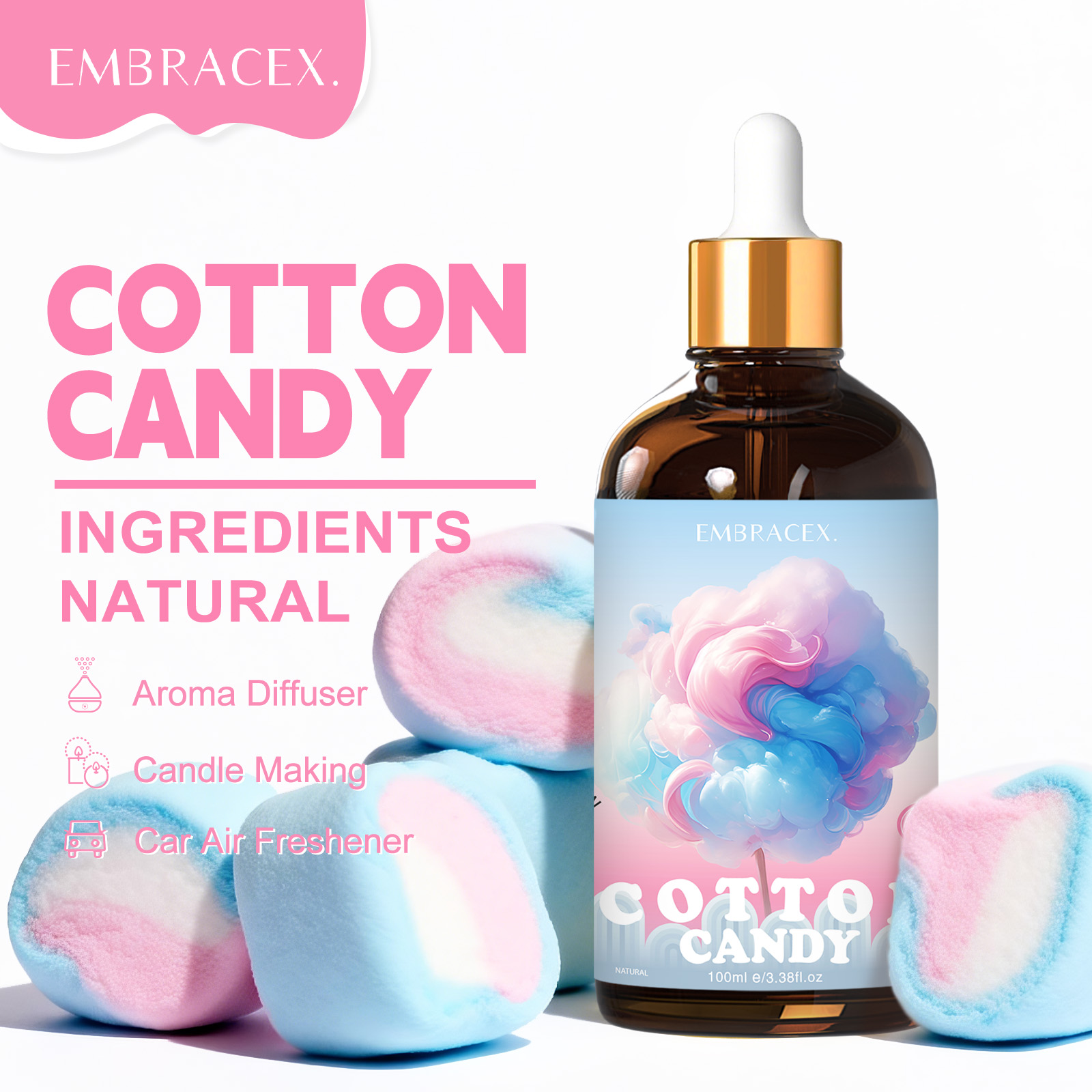 100ml Cotton Candy Essential O - Candle Making Essentials review and price