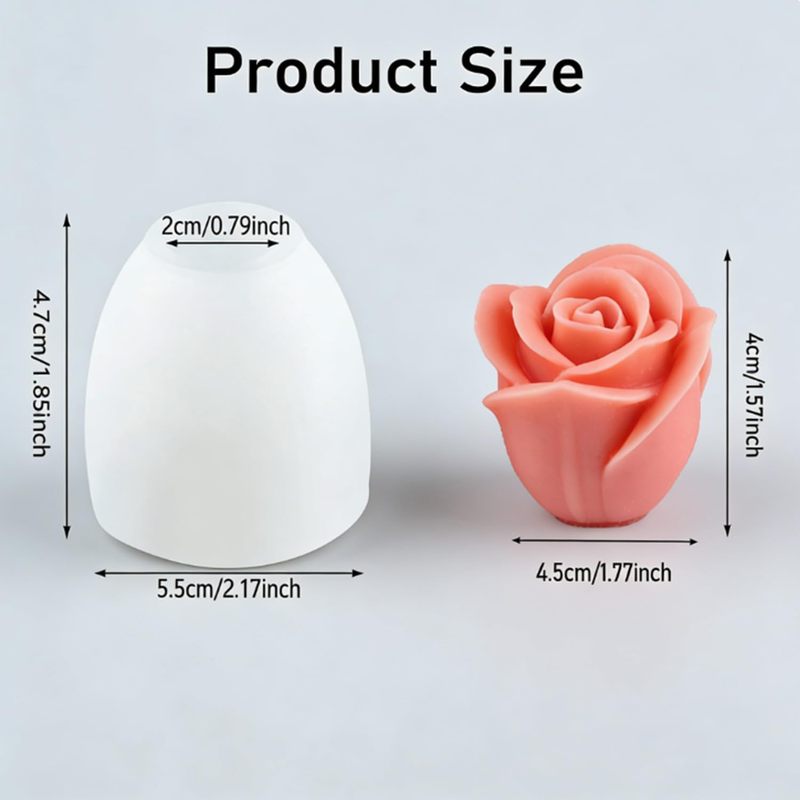 2Only3DRose silicone mold，Used - Candle Making Process review and price