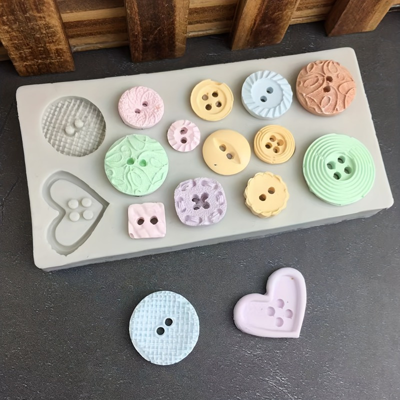 Buttons Shape Silicone Mold Si - Candle Making Ideas review and price