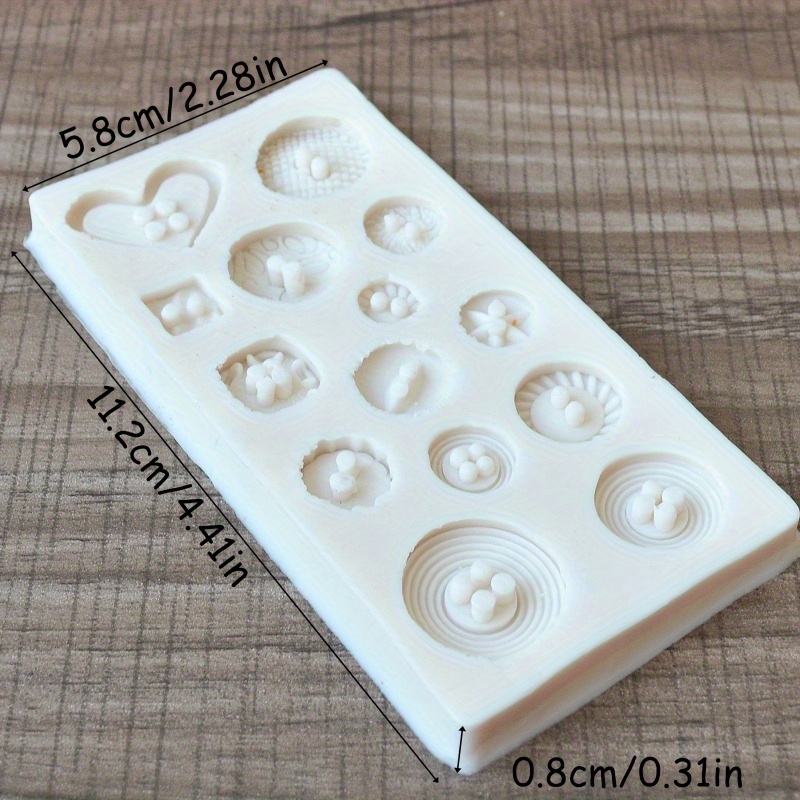 Buttons Shape Silicone Mold Si - Candle Making Ideas review and price