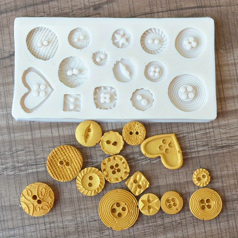 Buttons Shape Silicone Mold Si - Candle Making Ideas review and price