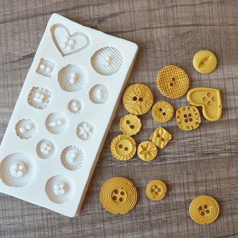 Buttons Shape Silicone Mold Si - Candle Making Ideas review and price