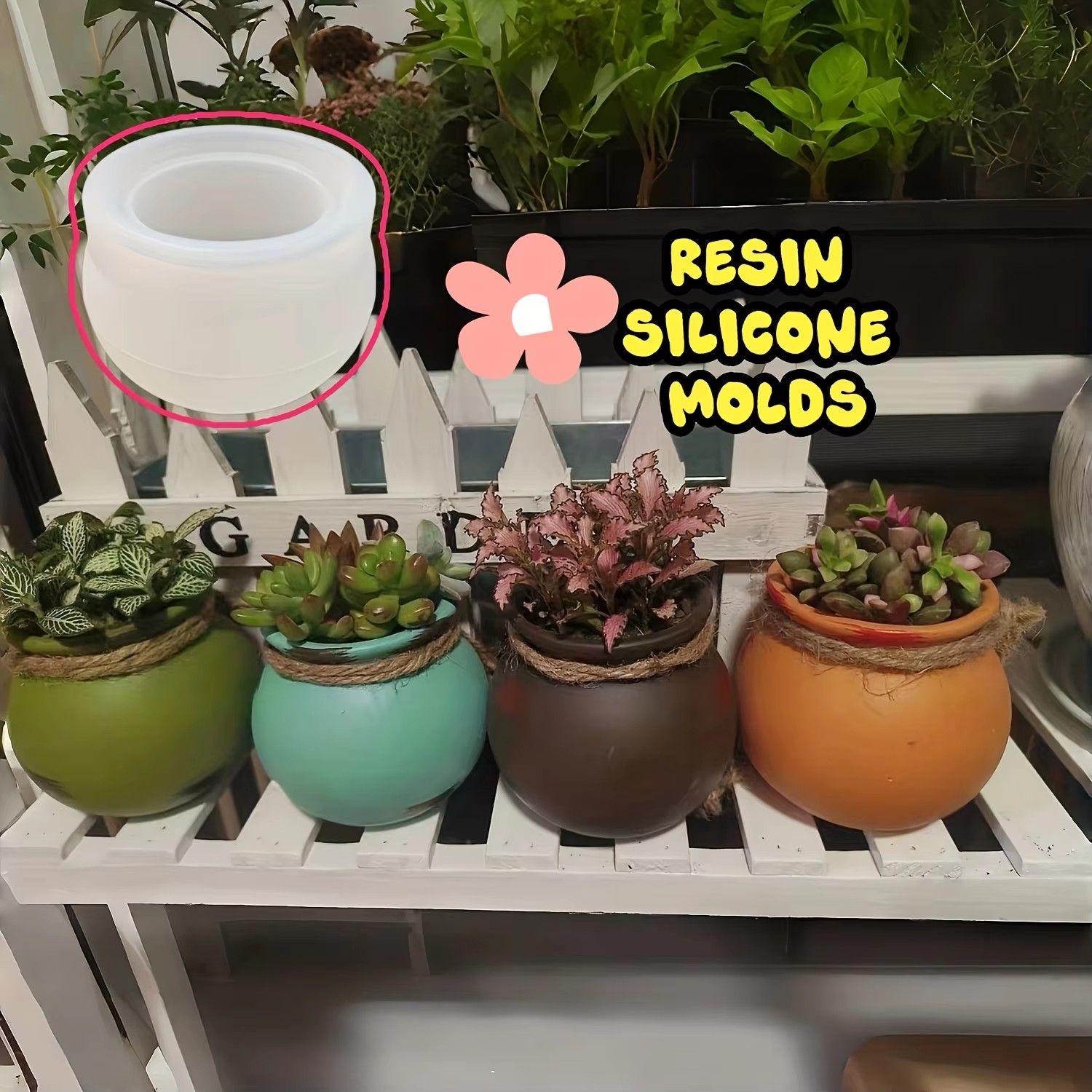 Silicone Flower Pot Molds, Res - Candle Making Class review and price