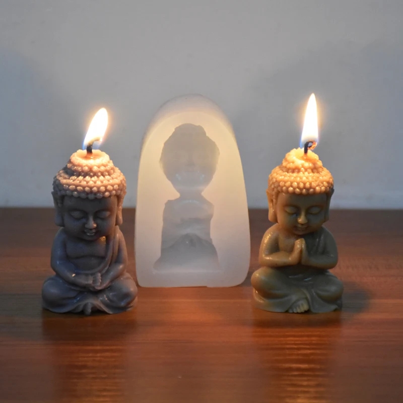 3D Buddha Silicone Candle Mold - Candle Making Process review and price