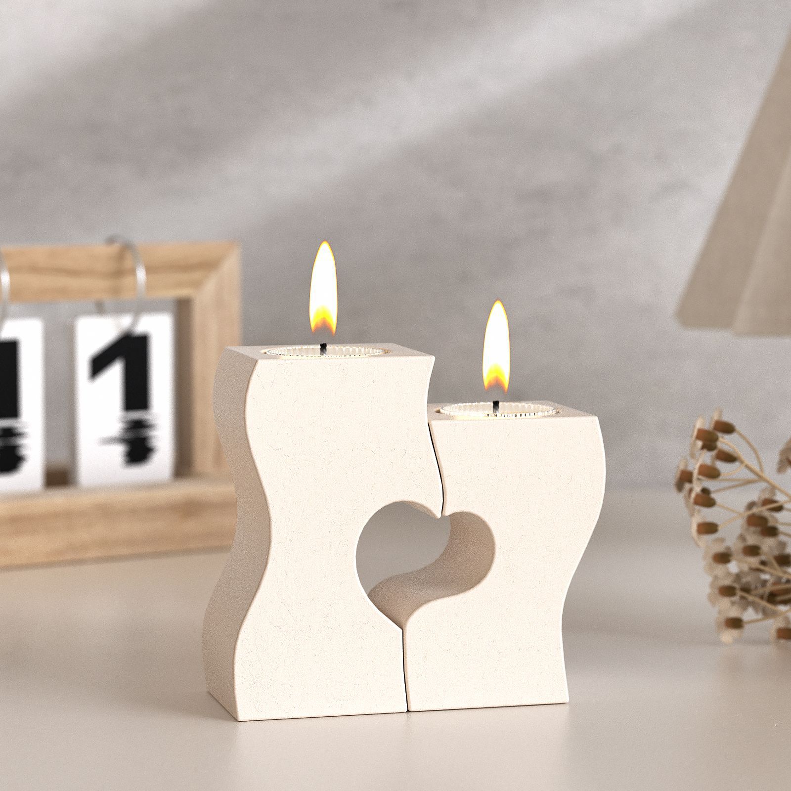 S Heart Candlestick Silicone M - Candle Making Ideas review and price