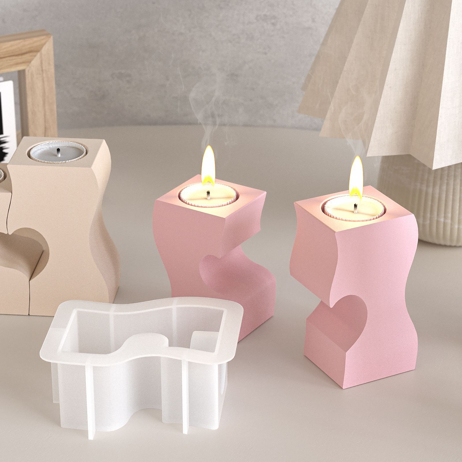 S Heart Candlestick Silicone M - Candle Making Ideas review and price