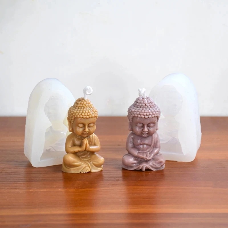 3D Buddha Silicone Candle Mold - Candle Making Process review and price