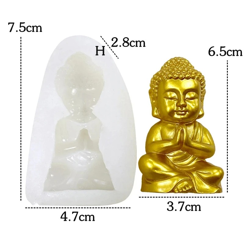 3D Buddha Silicone Candle Mold - Candle Making Process review and price