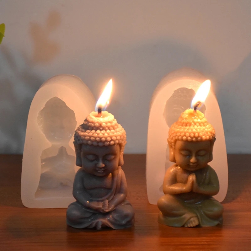 3D Buddha Silicone Candle Mold - Candle Making Process review and price