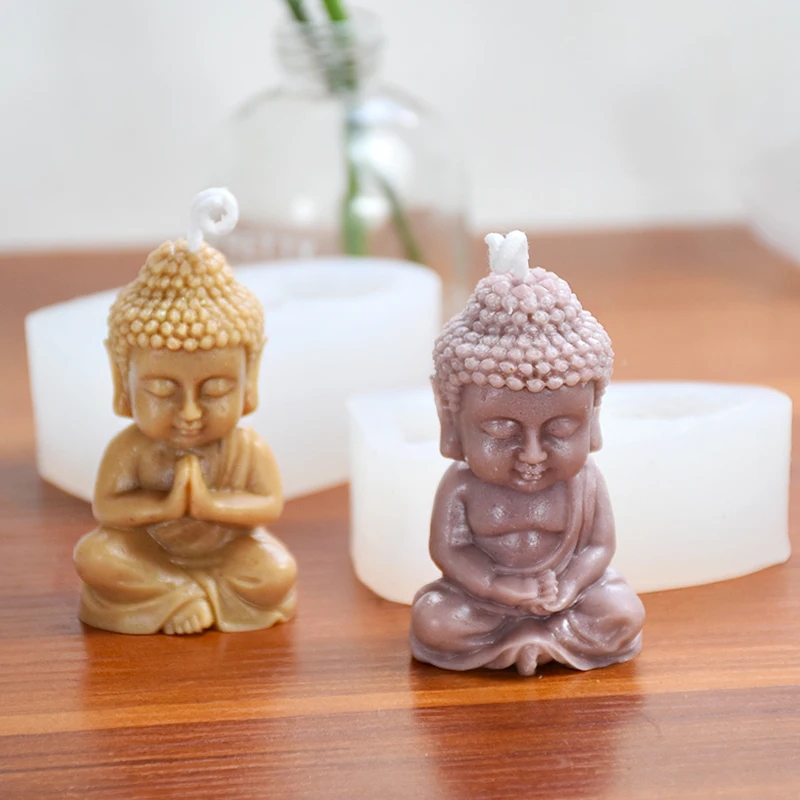 3D Buddha Silicone Candle Mold - Candle Making Process review and price