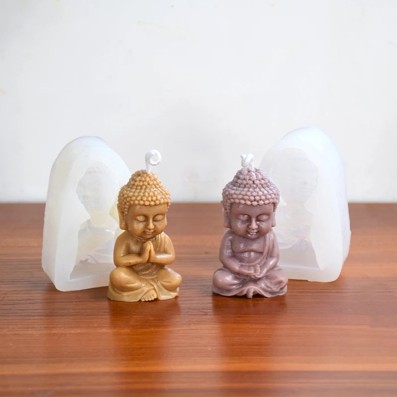 3D Buddha Silicone Candle Mold - Candle Making Process review and price