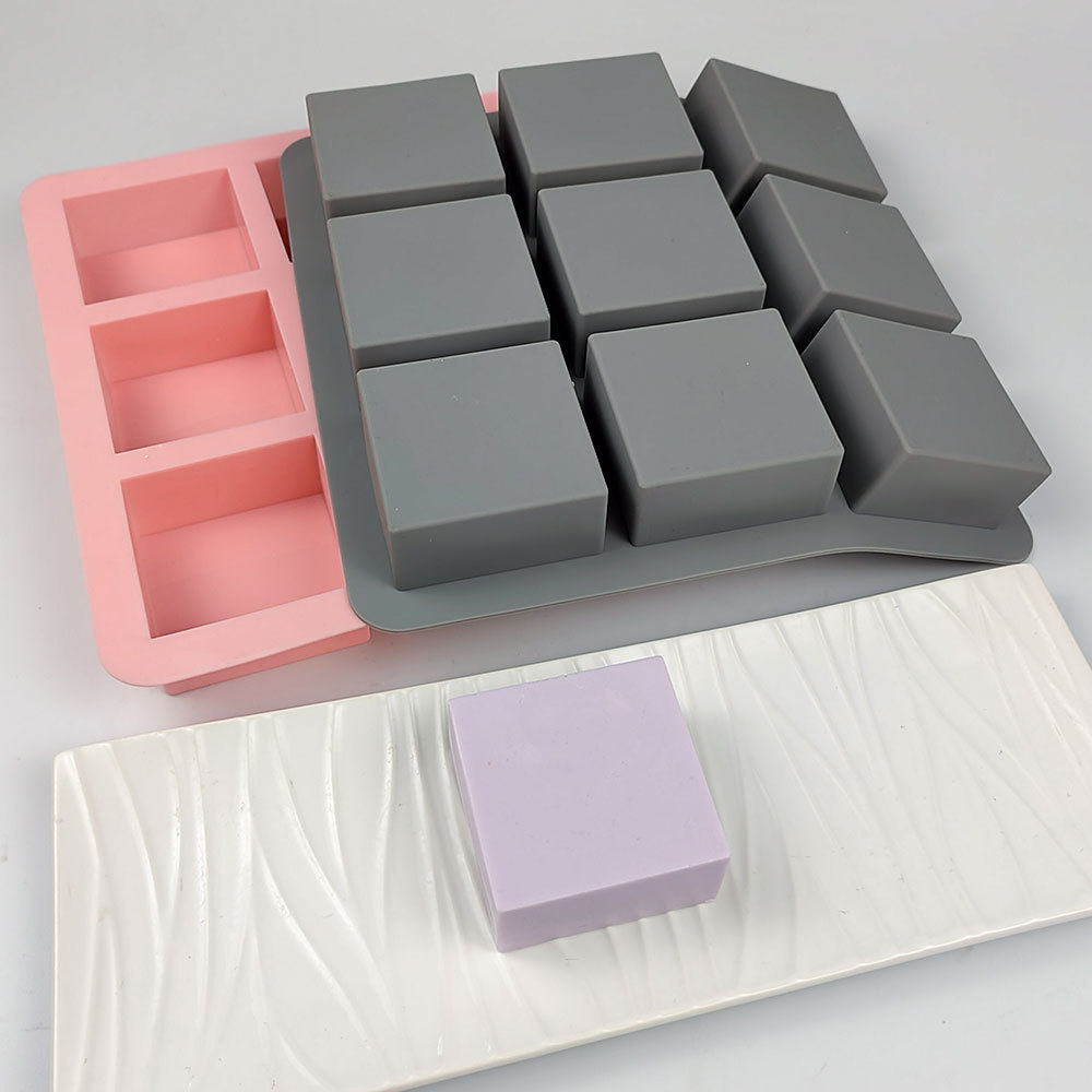 9 Hole Square Silicone Soap Mo - Candle Making Process review and price