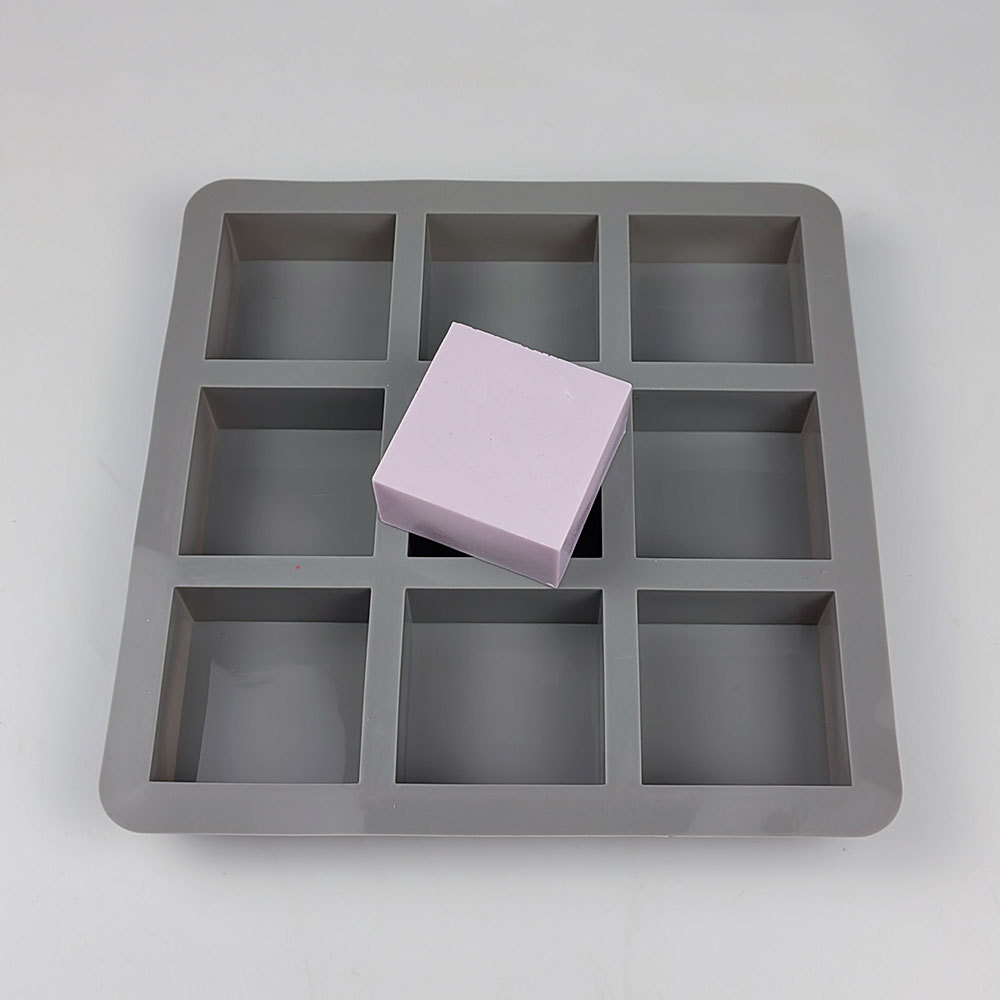9 Hole Square Silicone Soap Mo - Candle Making Process review and price